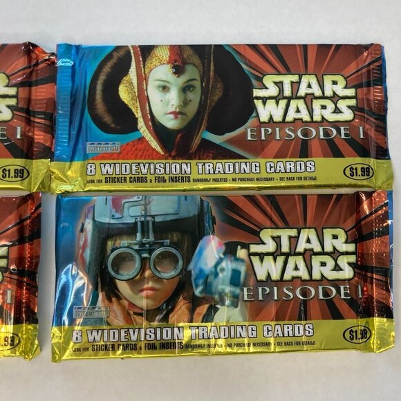 1999 Topps Star Wars Episode 1 Widevision Trading Cards - 4 Packs - New Unopened - Picture 3 of 5
